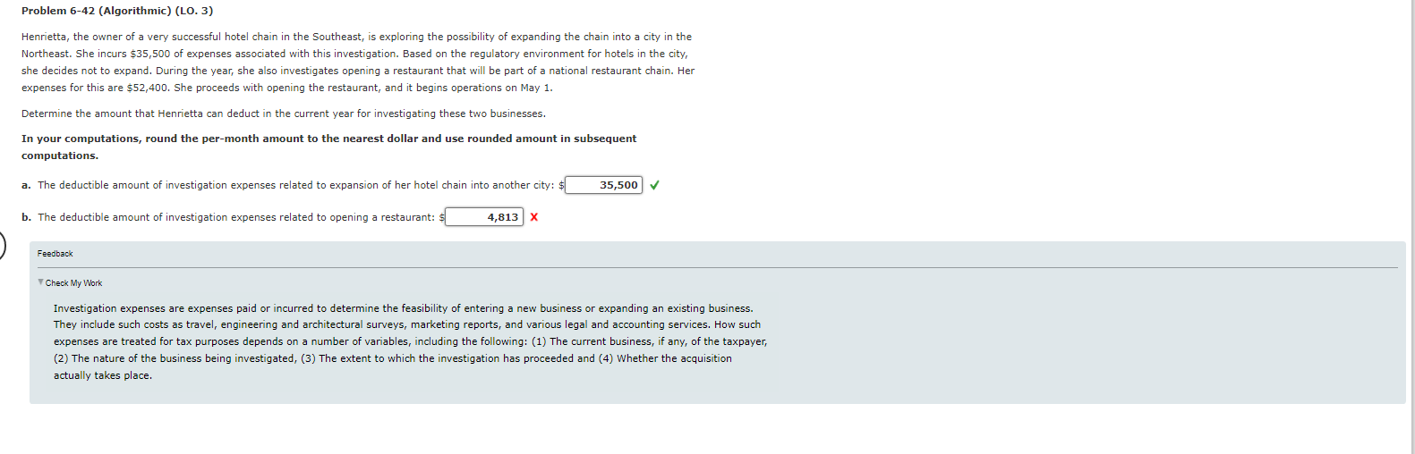 Solved Henrietta, the owner of a very successful hotel chain