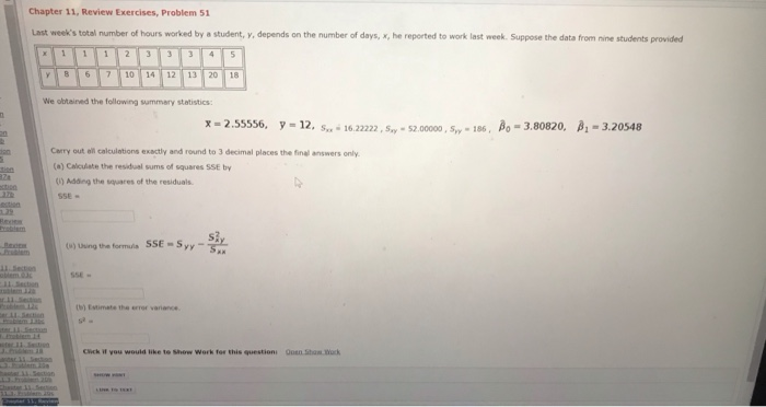 Solved Chapter 11, Review Exercises, Problem 51 week's total | Chegg.com