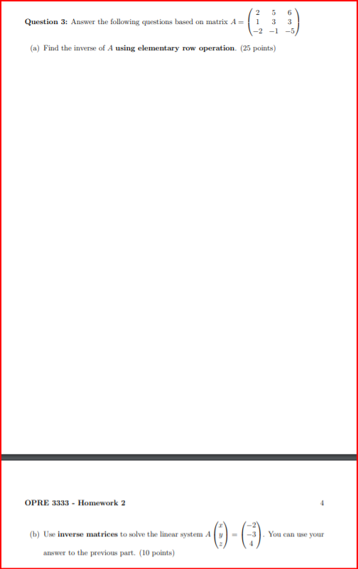 Solved Question 3: Answer the following questions based on | Chegg.com