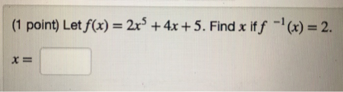 Solved (1 point) Four functions are given below. Perform the | Chegg.com