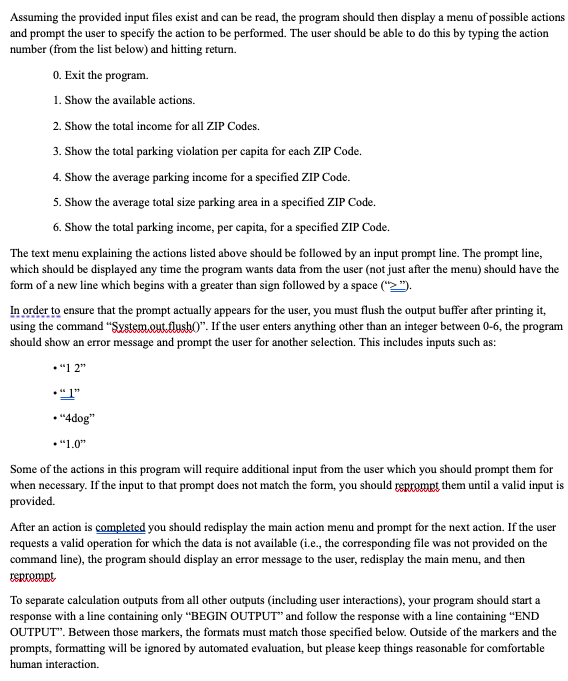 Solved Implement a java class method interacting with users | Chegg.com