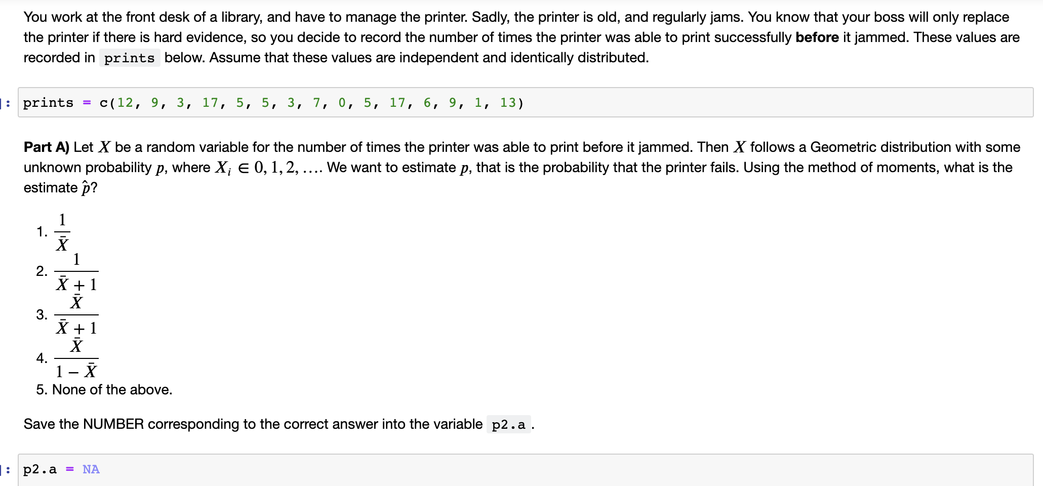 Solved You work at the front desk of a library, and have to