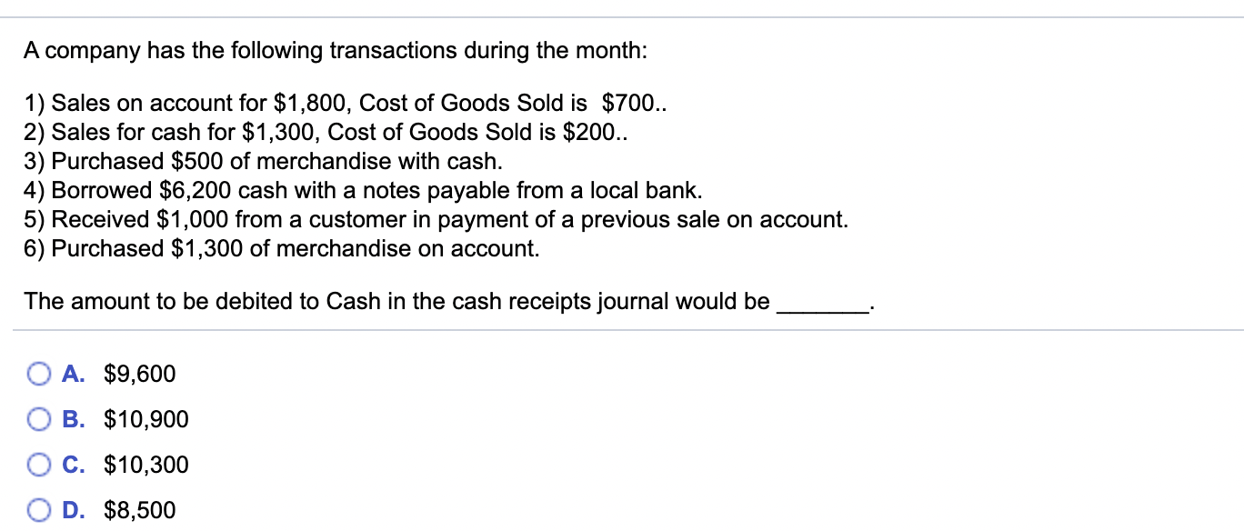 Solved A Company Has The Following Transactions During The | Chegg.com