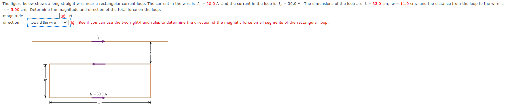 Solved The figure below shows a long straight wire near a | Chegg.com