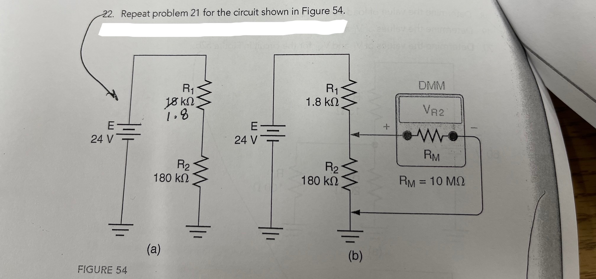 Solved Determine The Value Of VR2 ﻿for The Circuit In Figure | Chegg.com