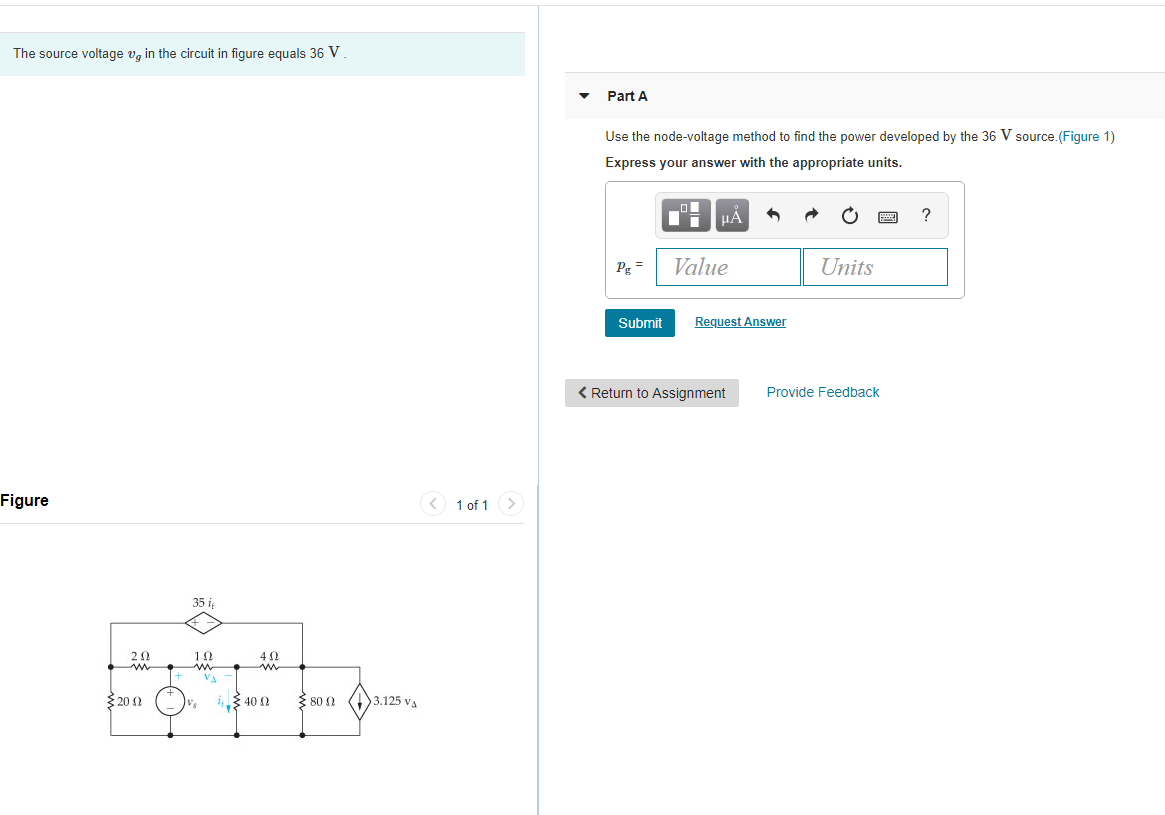 Solved The source voltage vg in the circuit in figure equals | Chegg.com