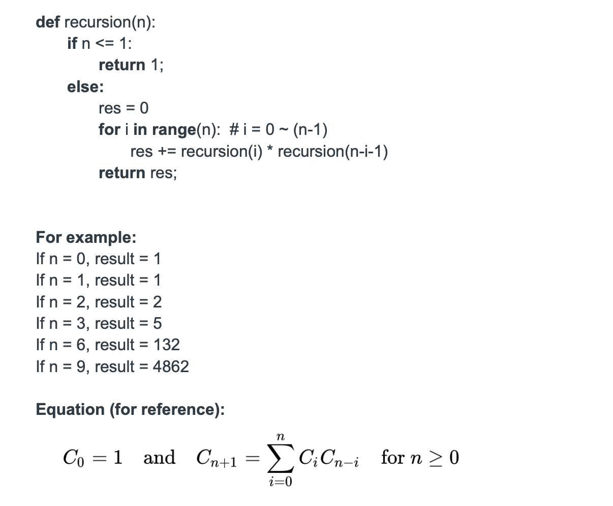 Solved def recursion(n): if n