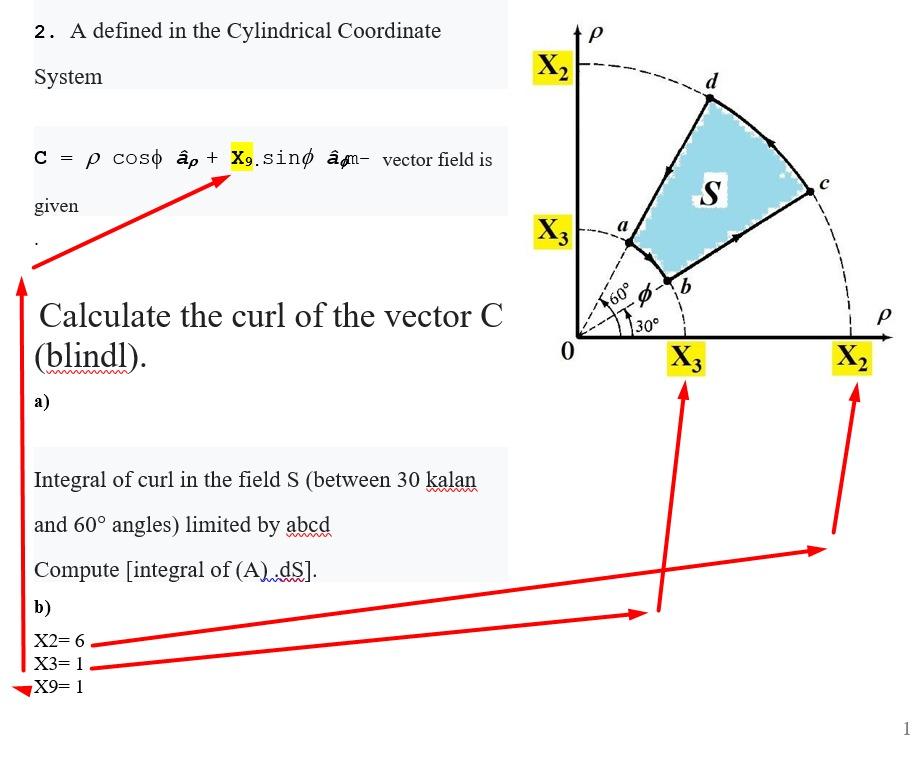 Solved A Defined In The Cylindrical Coordinate System Th Chegg Com