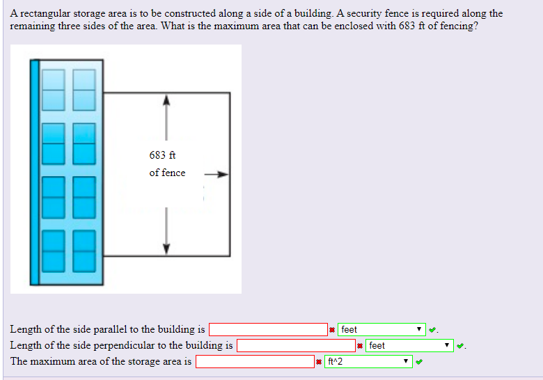 Solved A rectangular storage area is to be constructed along | Chegg.com