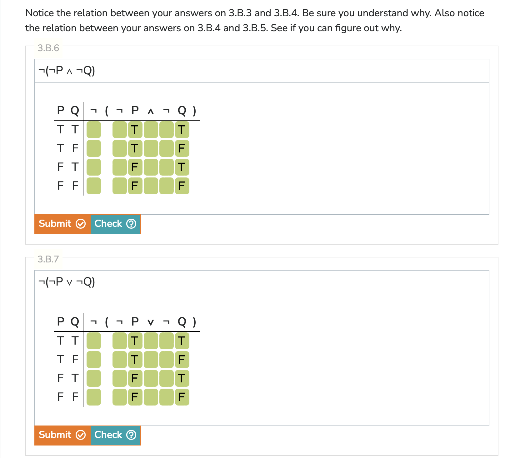 Solved Notice The Relation Between Your Answers On 3.B.3 And | Chegg.com