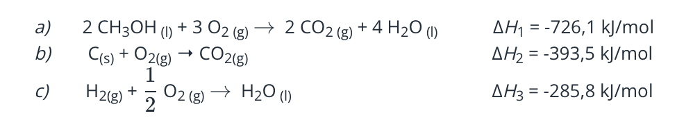 Solved Determine the molar heat of formation of methanol | Chegg.com