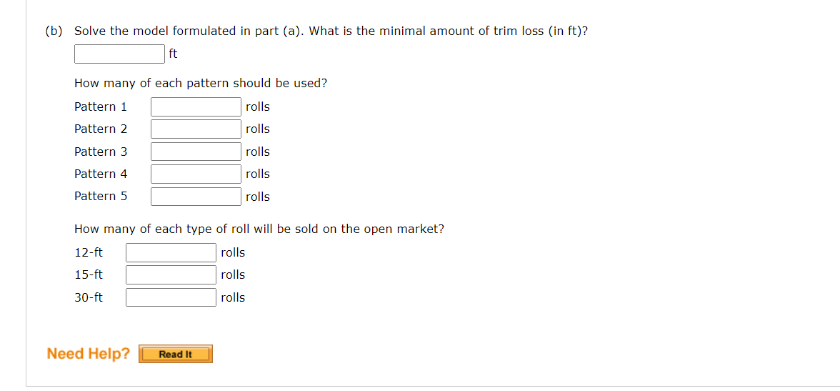 (b) Solve The Model Formulated In Part (a). What Is | Chegg.com