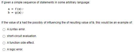 Solved If given a simple sequence of statements in some | Chegg.com