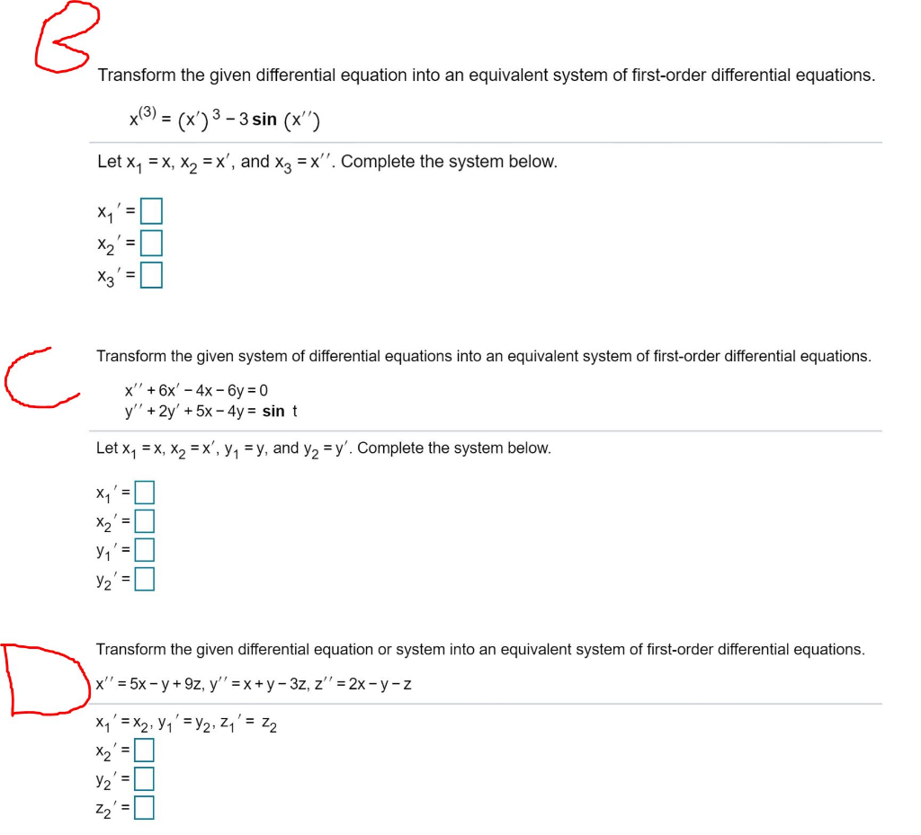 Solved Find A Particular Solution Of The Indicated Linear | Chegg.com