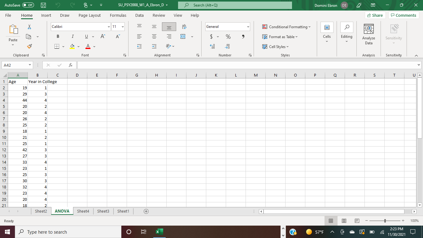 Solved Using Microsoft Excel and following instructions from | Chegg.com