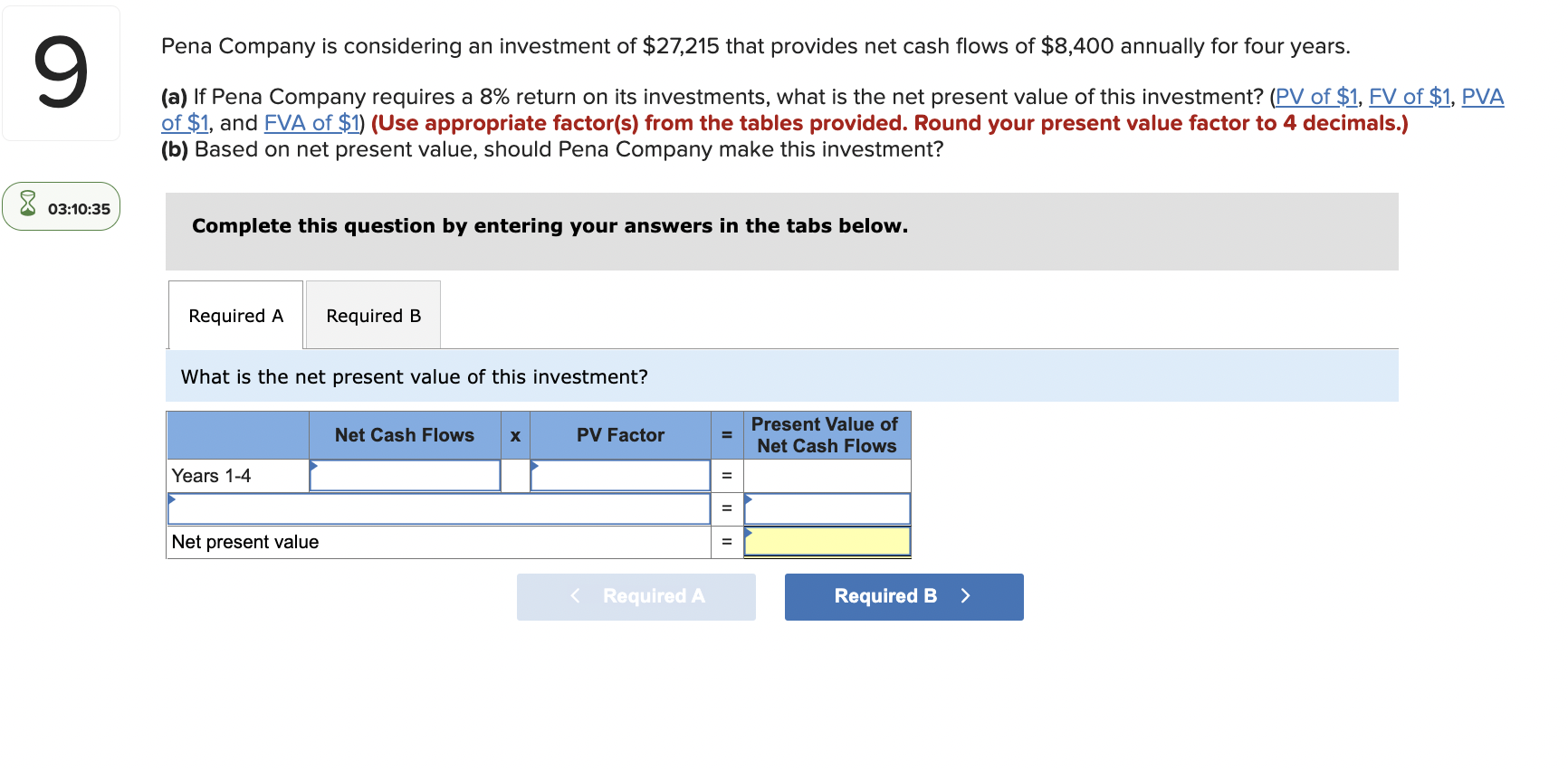 solved-pena-company-is-considering-an-investment-of-27-215-chegg