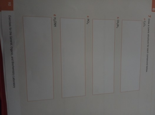 Solved 7 Draw a Lewis structure for each compound below a cc | Chegg.com