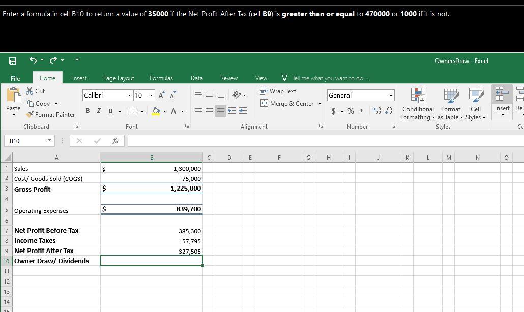 Using If Function To Return A Cell Value