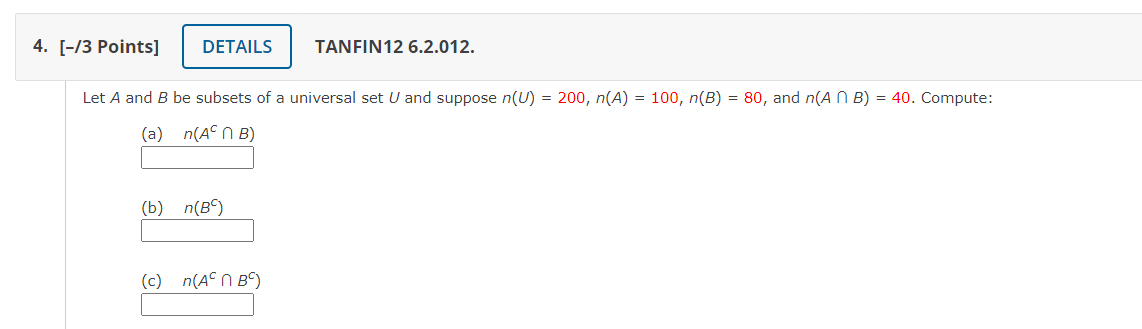 Solved -/3 Points] TANFIN12 6.2.012. Let A And B Be Subsets | Chegg.com