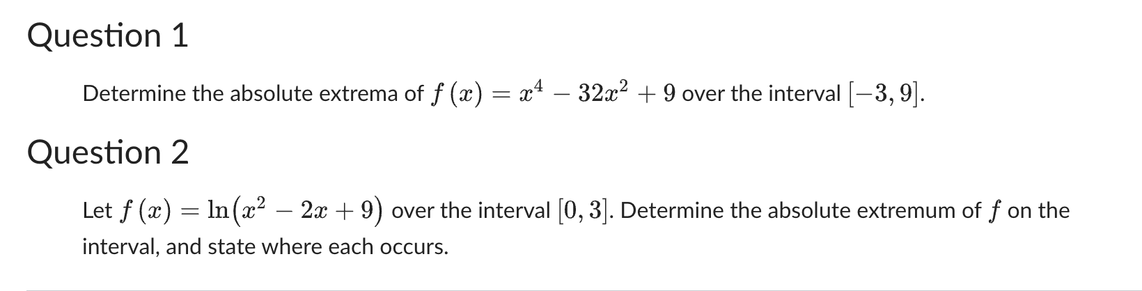 Solved Please show work on both problems. Thank you so much! | Chegg.com