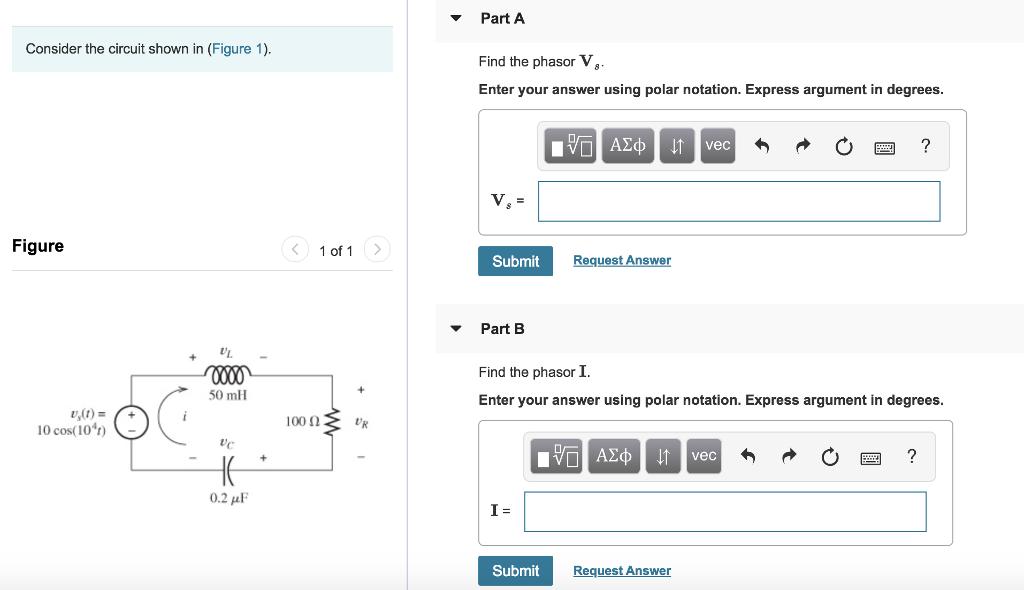 Solved Part A Consider The Circuit Shown In (Figure 1). Find | Chegg.com