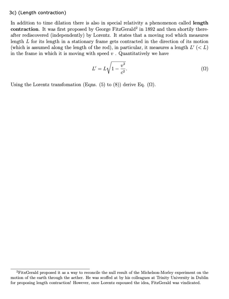 Solved 3a Give A Derivation Of The Relativistic Doppler Chegg Com