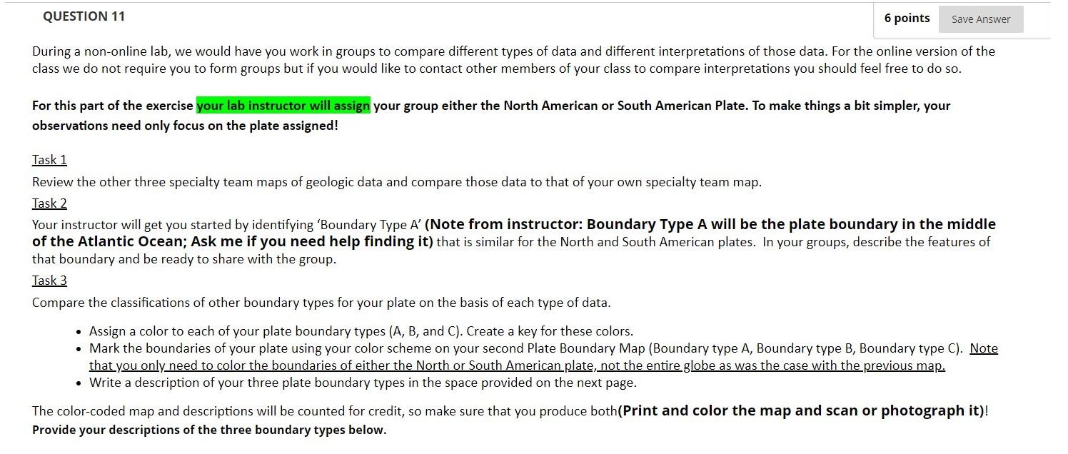 QUESTION 11 6 points Save Answer During a non-online | Chegg.com