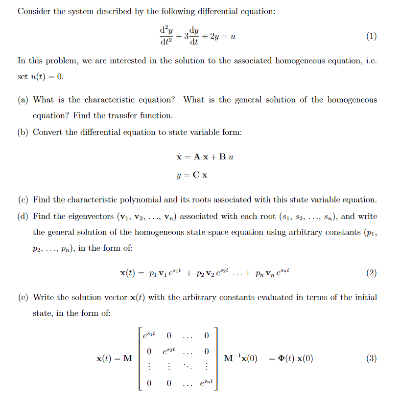 Solved We consider the same system as Problem 1, and we use | Chegg.com