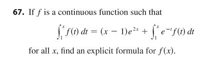 Solved 67. If f is a continuous function such that | Chegg.com