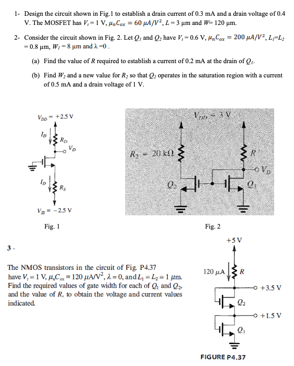1 Design The Circuit Shown In Fig 1 To Establish A Chegg Com