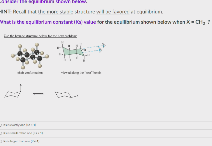Solved consider the equilibrium shown below. HINT: Recall | Chegg.com