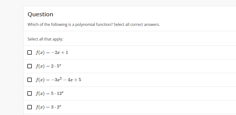 Solved Select all that apply: | Chegg.com