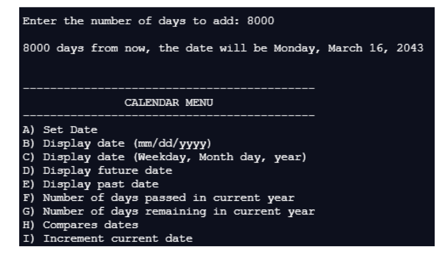 Solved In this project, you should design a Date class and | Chegg.com