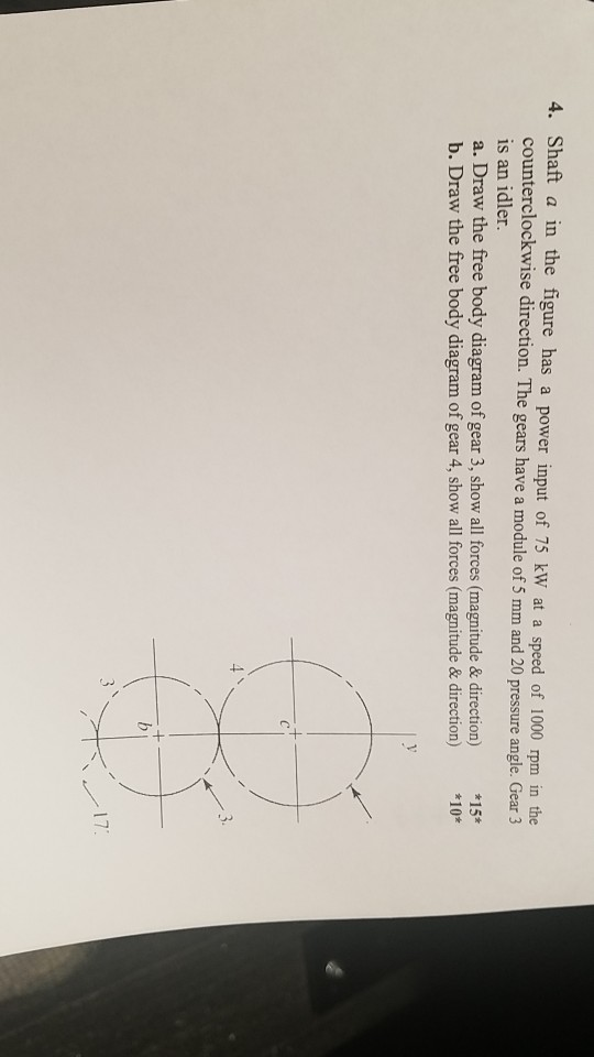 Solved 4. Shaft A In The Figure Has A Power Input Of 75 KW | Chegg.com