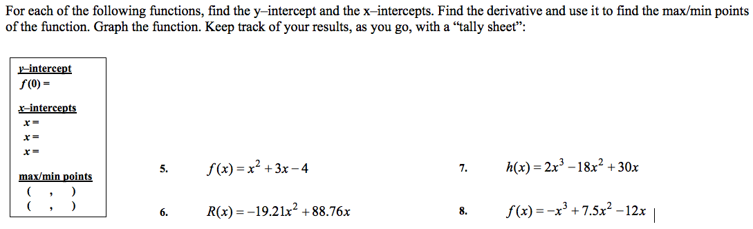 Solved Please answer all of the steps for each question. | Chegg.com