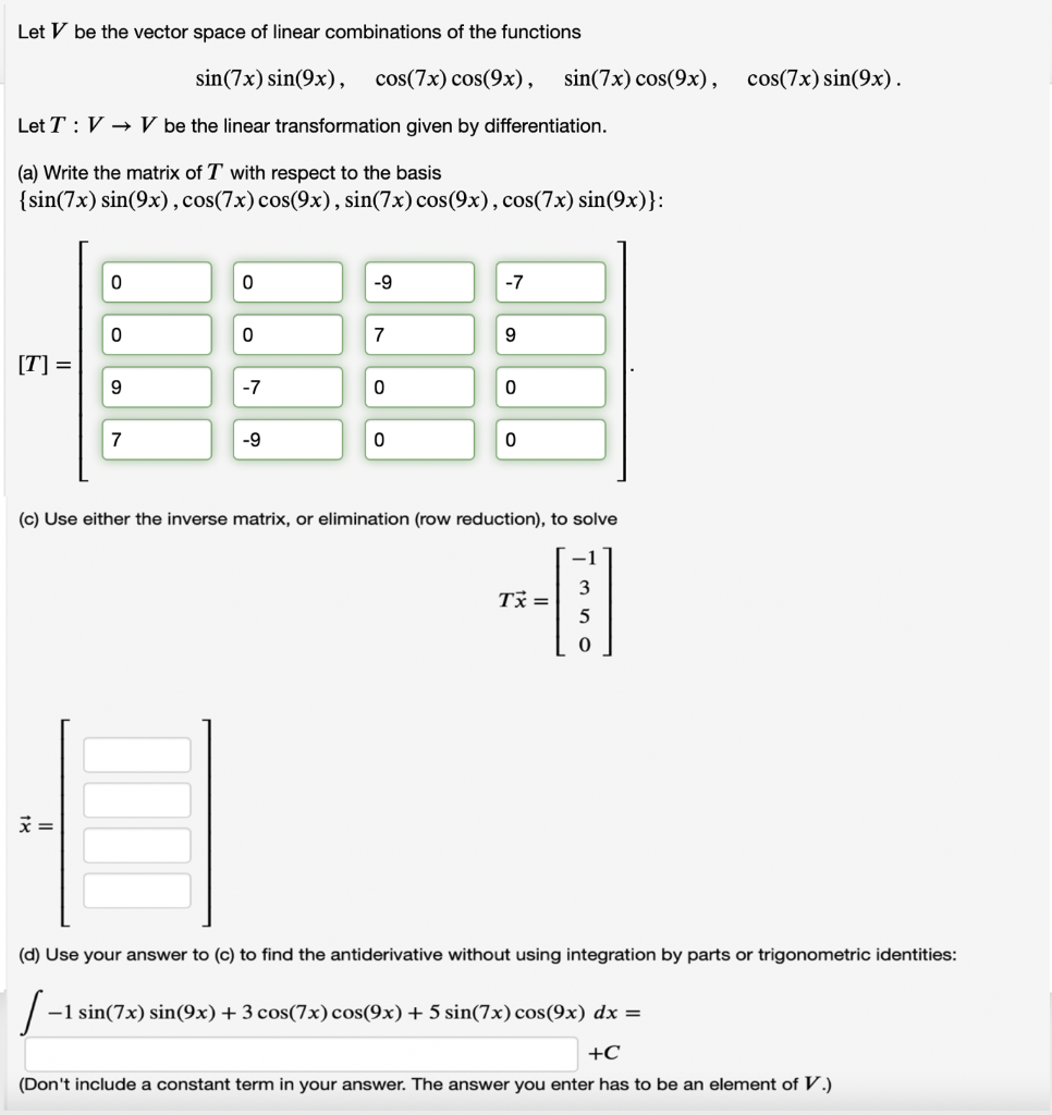 Solved HELLO I JUST NEED HELP ON PARTS C AND D. PART A IS | Chegg.com