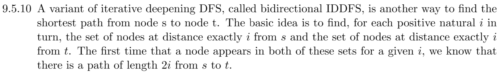 Solved 9.5.10 A variant of iterative deepening DFS, called | Chegg.com