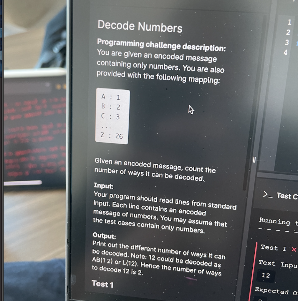 Solved 1 2 3 Decode Numbers Programming challenge | Chegg.com