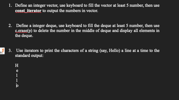 Solved 1. Define an integer vector, use keyboard to fill the | Chegg.com