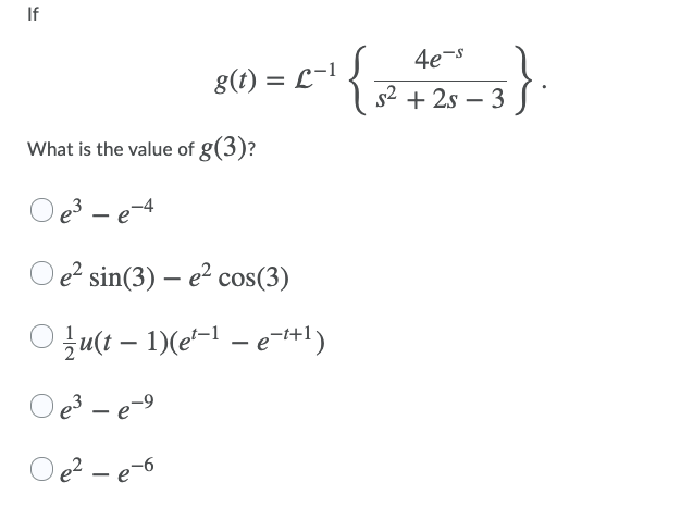 Solved If If 8 T 2 1 C 3 2s 3 What Is The V Chegg Com