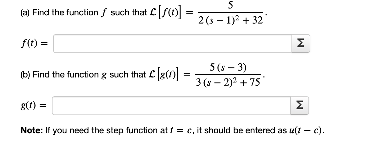 Solved (a) Find the function f such that | Chegg.com