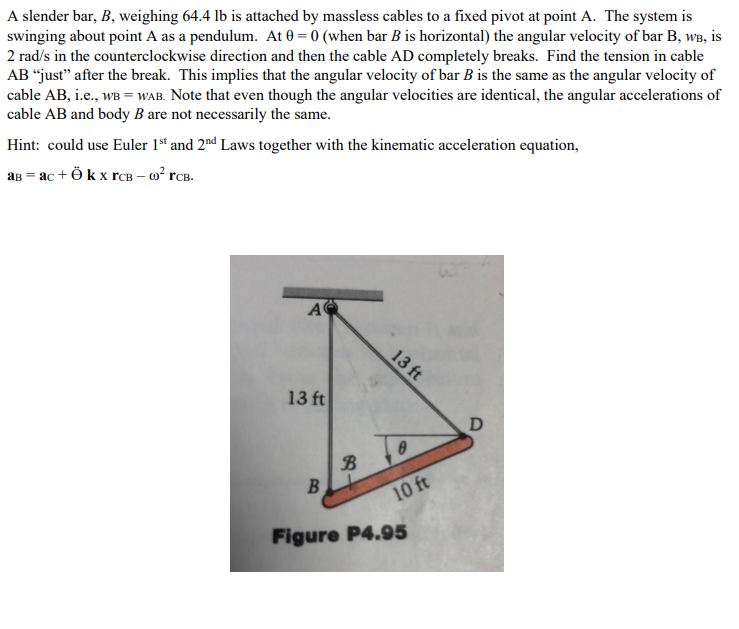 Solved At the instant of time shown in the figure below, the | Chegg.com