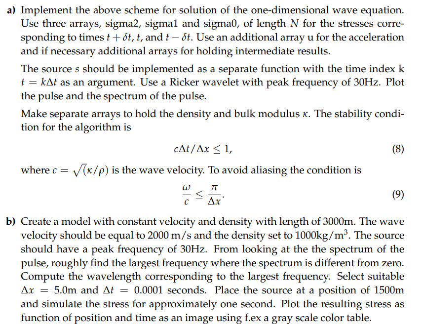 The One-dimensional Acoustic Equations Of Motion Are 