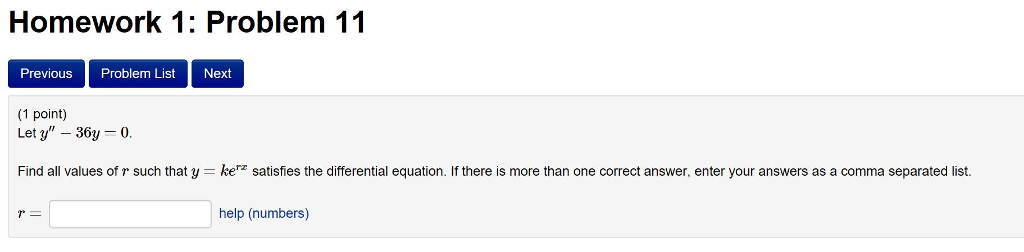 Solved Homework 1: Problem 11 Previous Problem List Next (1 | Chegg.com