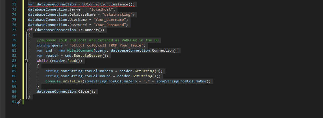 Solved this is a c# database connection right now im having | Chegg.com