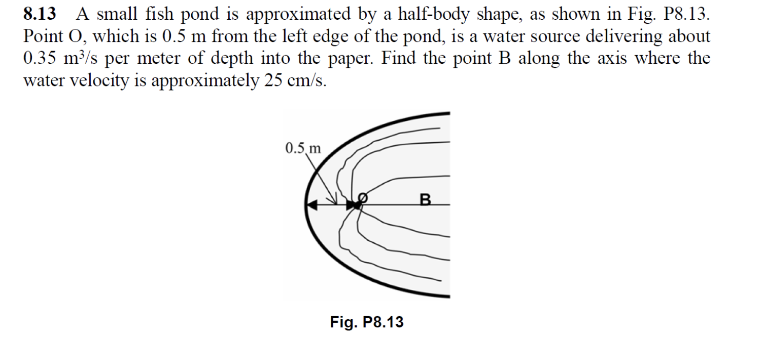 Solved 8 13 A Small Fish Pond Is Approximated By A Half B Chegg Com