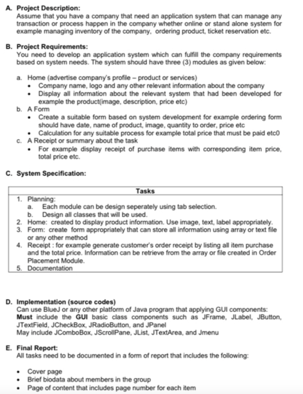solved-a-project-description-assume-that-you-have-a-chegg