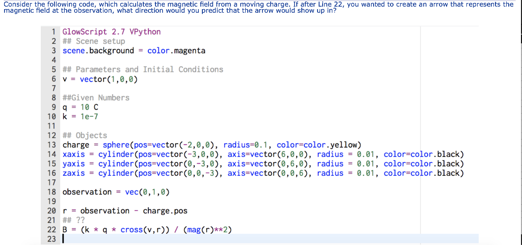 Consider the following code, which calculates the | Chegg.com