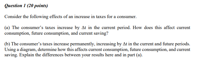 Solved Question 1 (20 points) Consider the following effects | Chegg.com