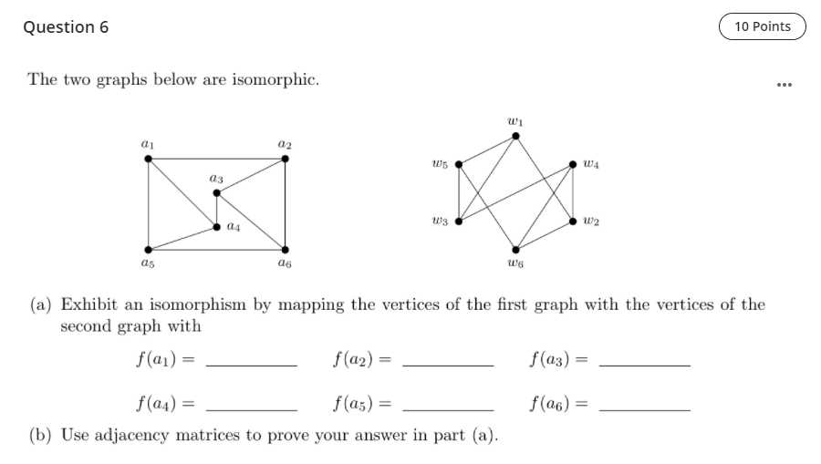 Solved Question 6 10 Points The two graphs below are | Chegg.com